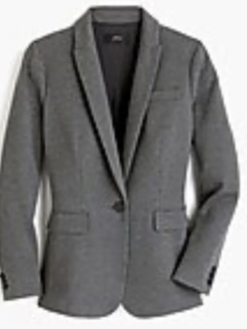 J. Crew Parke Blazer in Ponte - Heather Coal